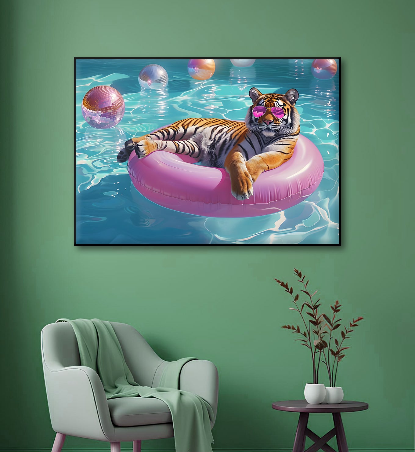 Pool Party Tiger