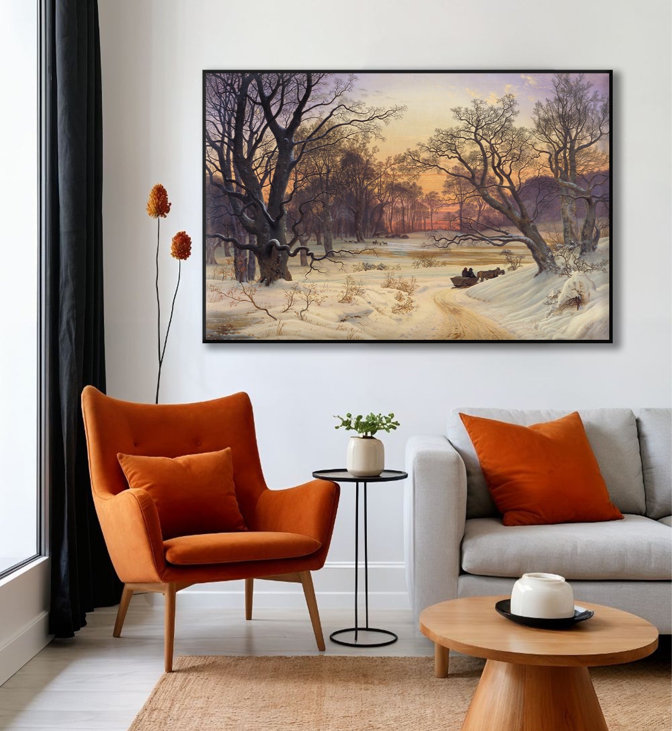Sunset in the Woods