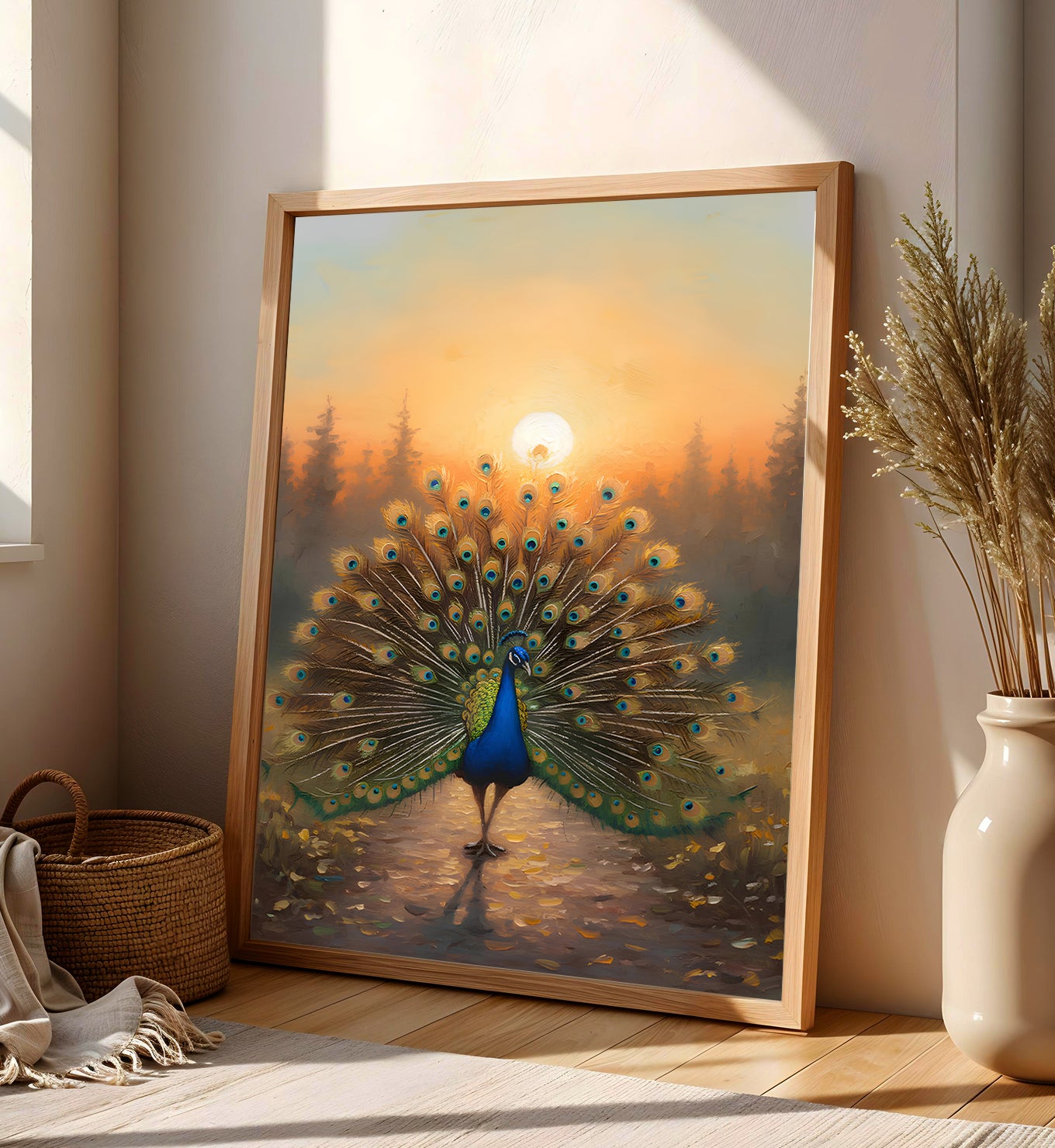 Peacock- Sunlit Display
