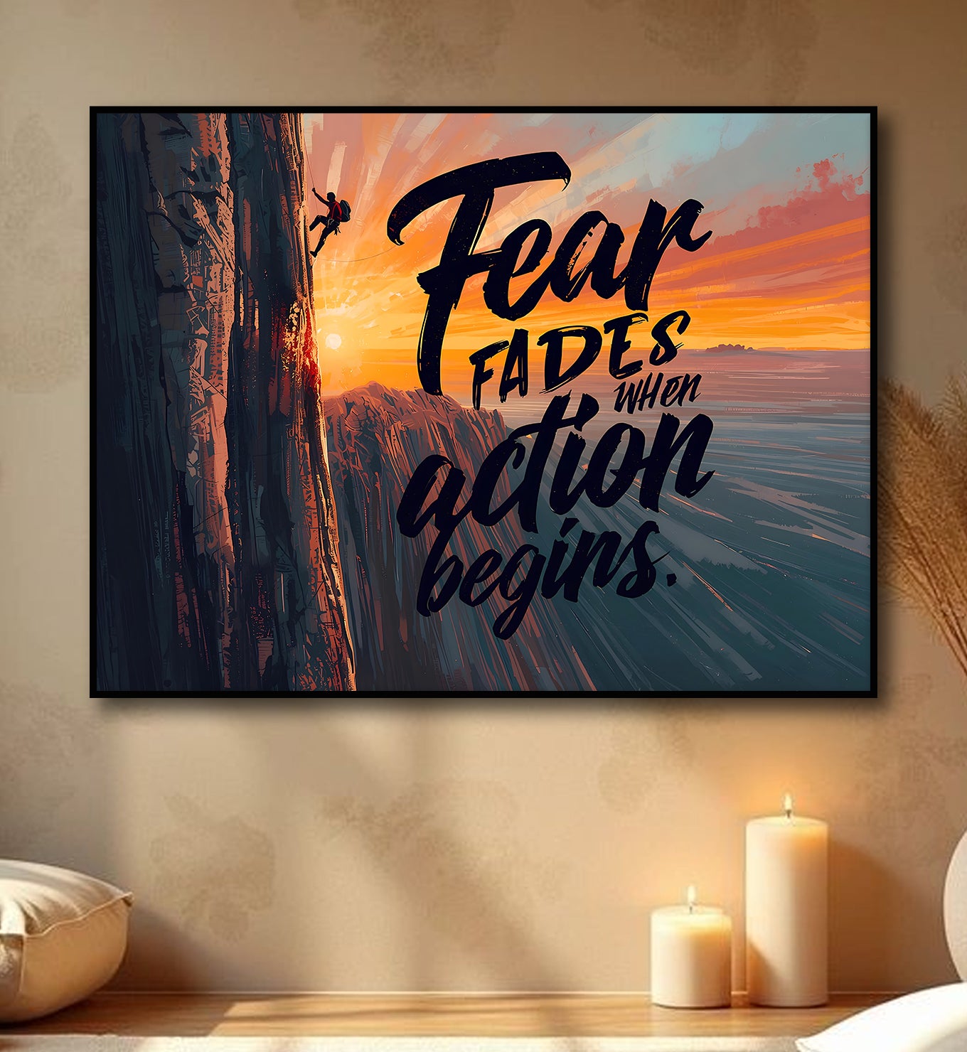 Fear fades when action begins