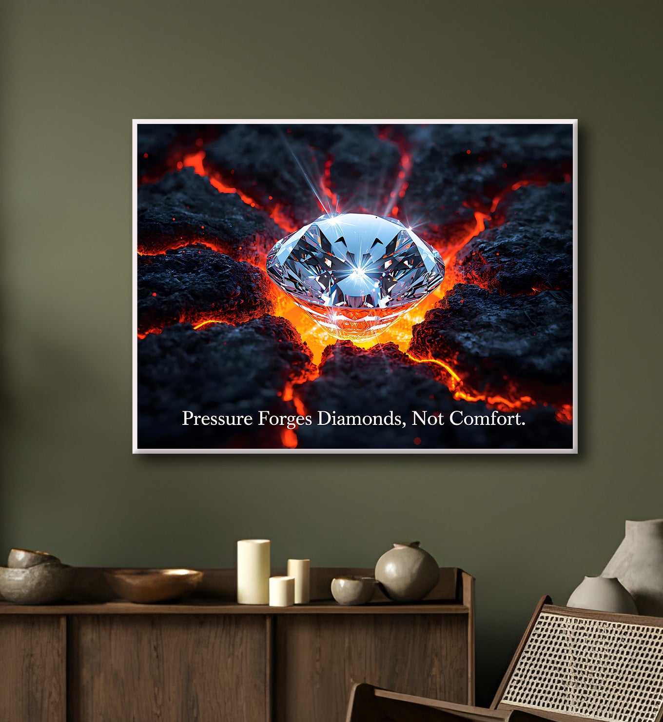 Pressure Forges Diamonds, Not Comfort