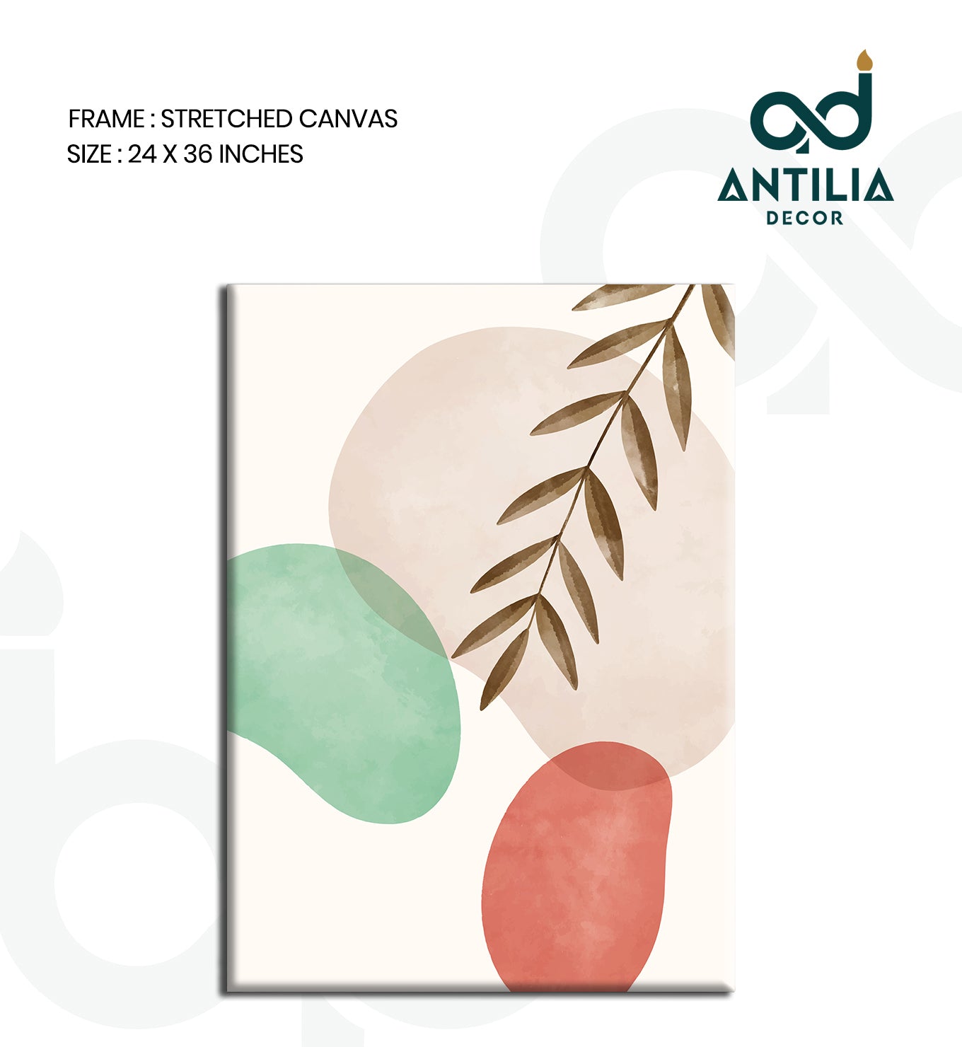 Teal & Terracotta Leaves