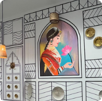 Interior decoration inspired by Mexican Folklore