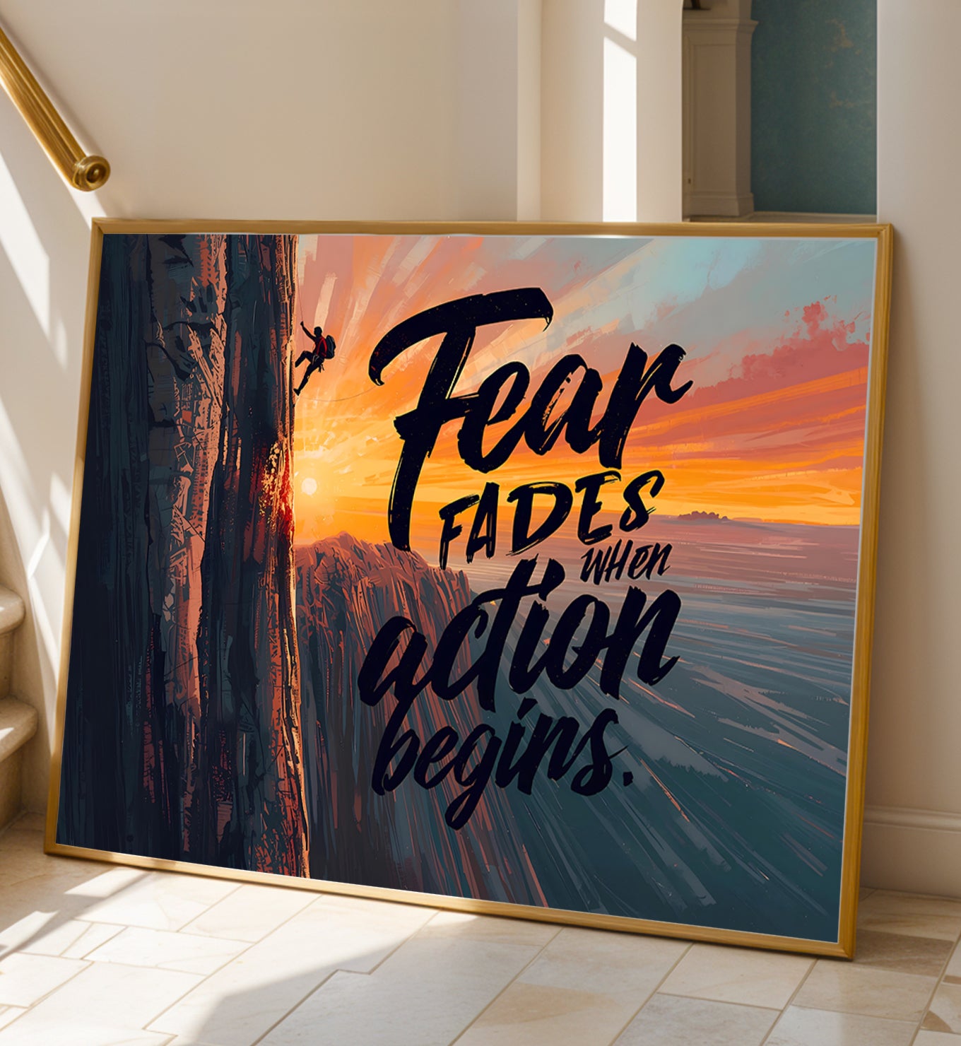 Fear fades when action begins