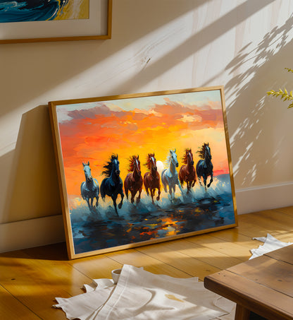Seven Horses-Riders on the Tide