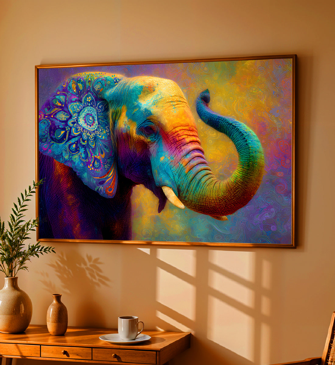 Elephants-The Painted Trunk