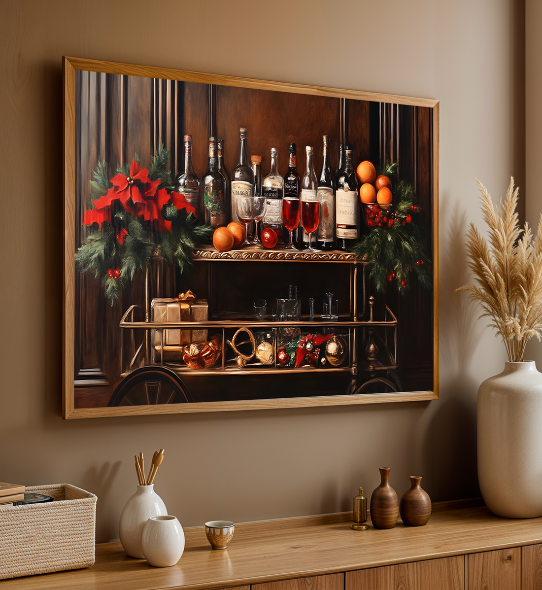 Yuletide Bar Cart