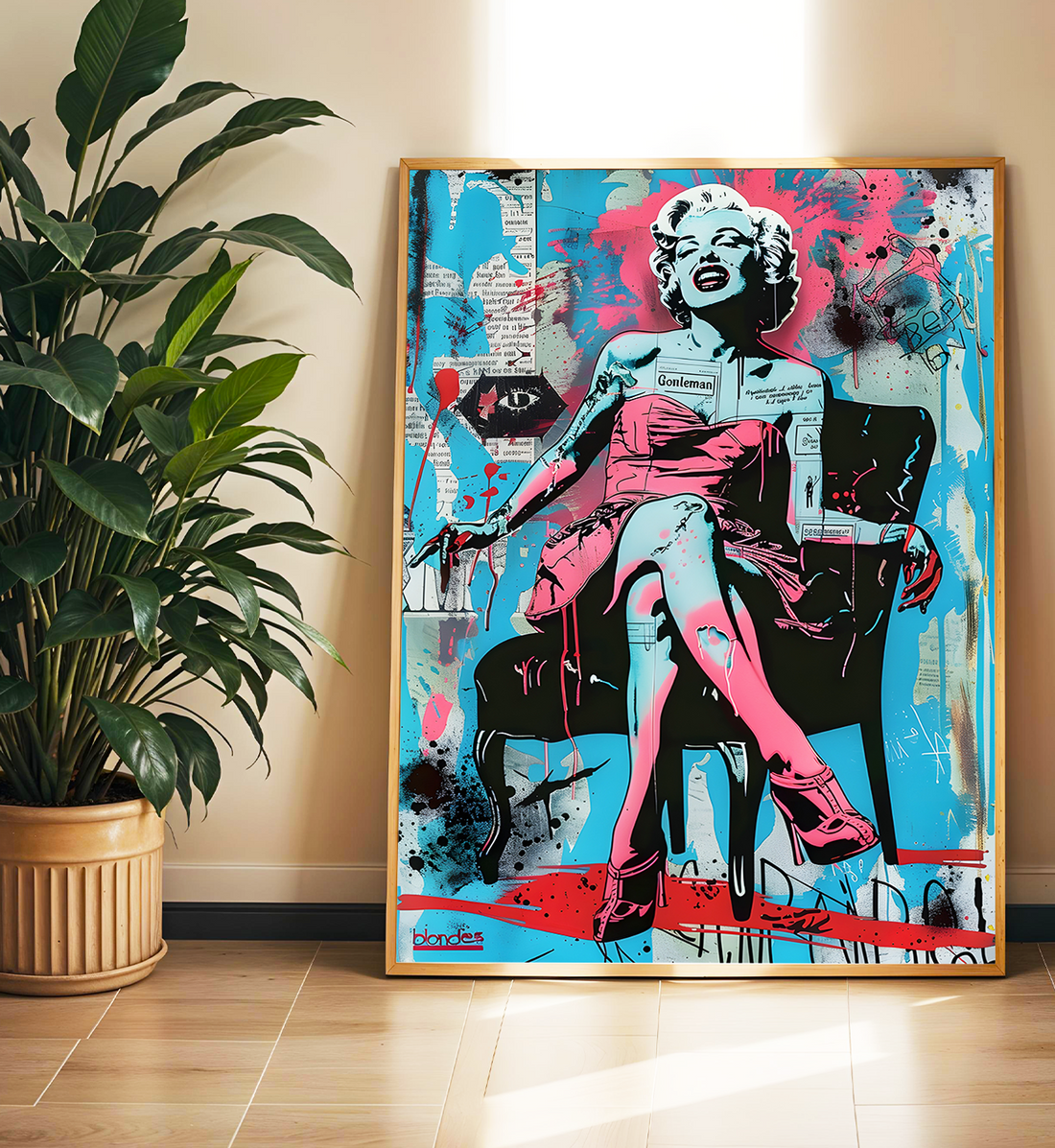 Pink and Blue Bombshell
