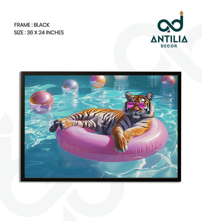 Pool Party Tiger