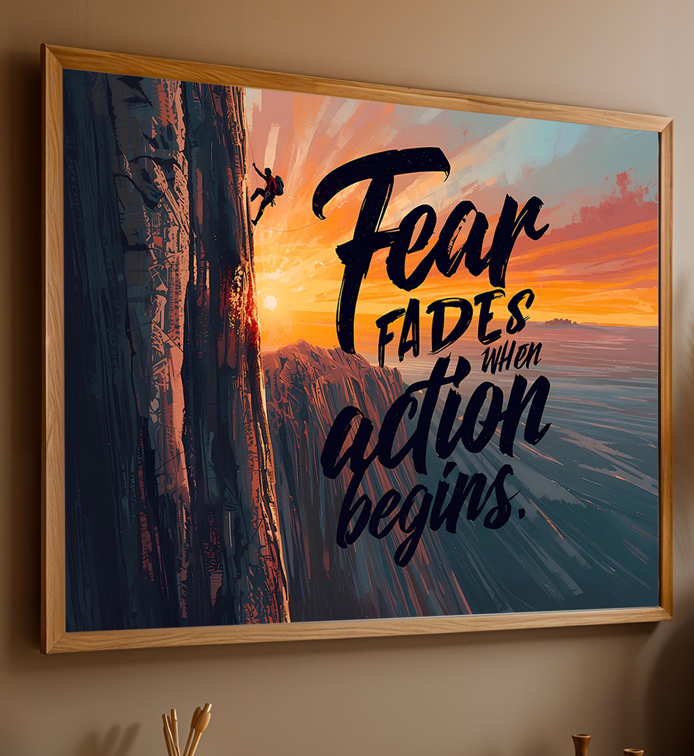 Fear fades when action begins