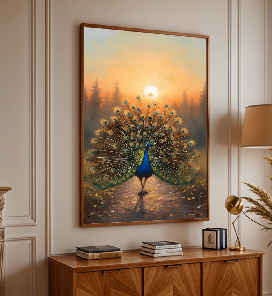 Peacock- Sunlit Display