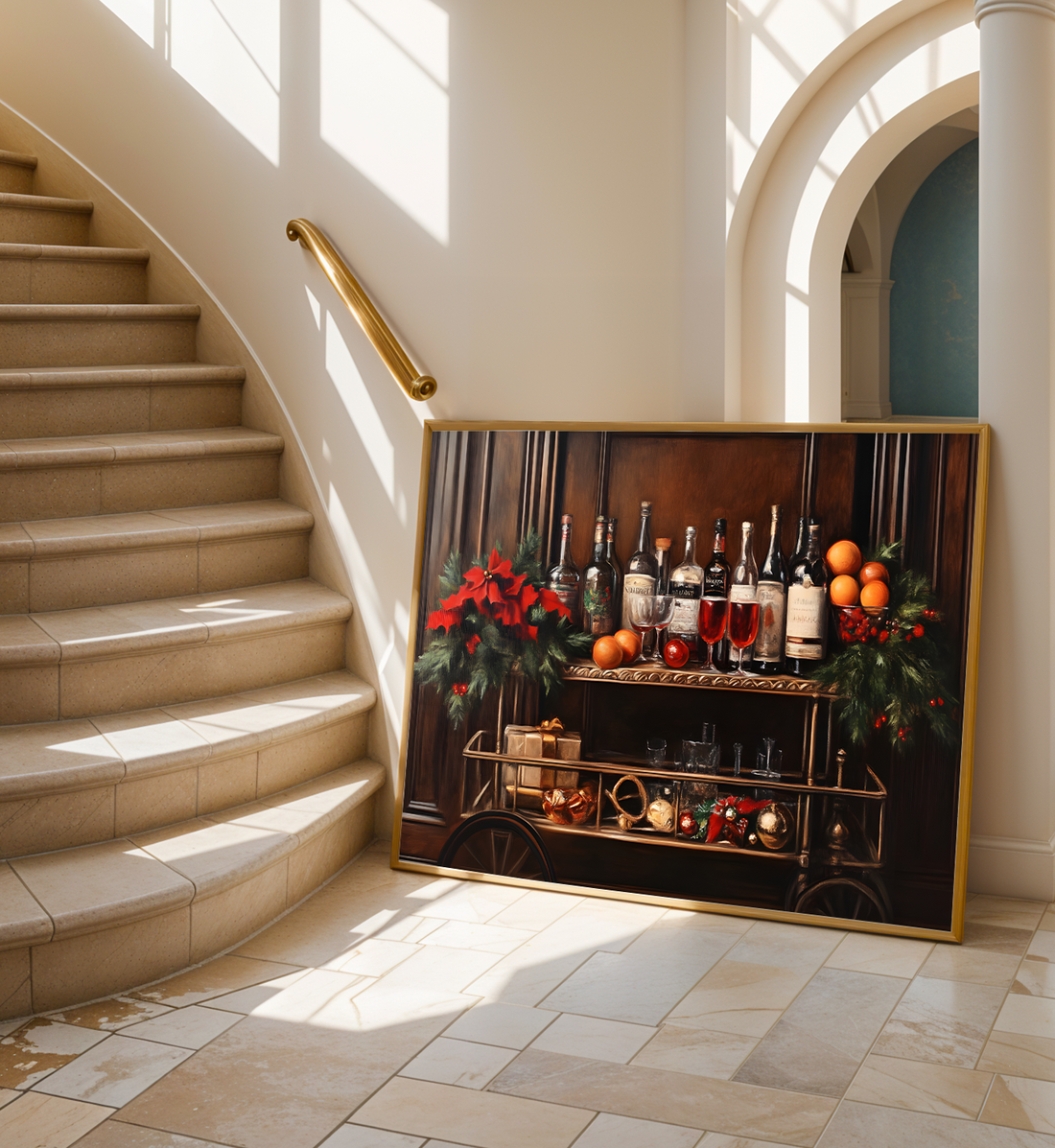 Yuletide Bar Cart
