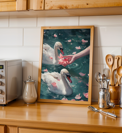 Swans and Roses