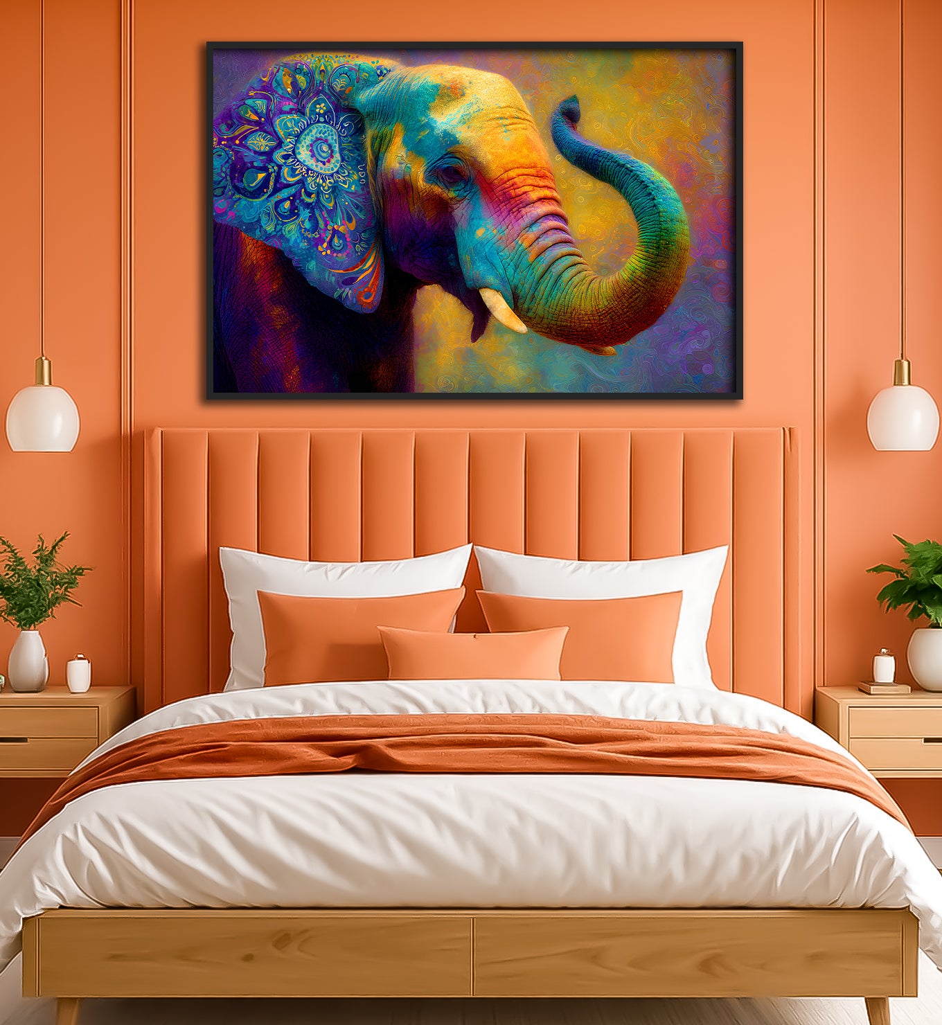 Elephants-The Painted Trunk