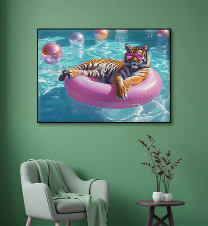 Pool Party Tiger