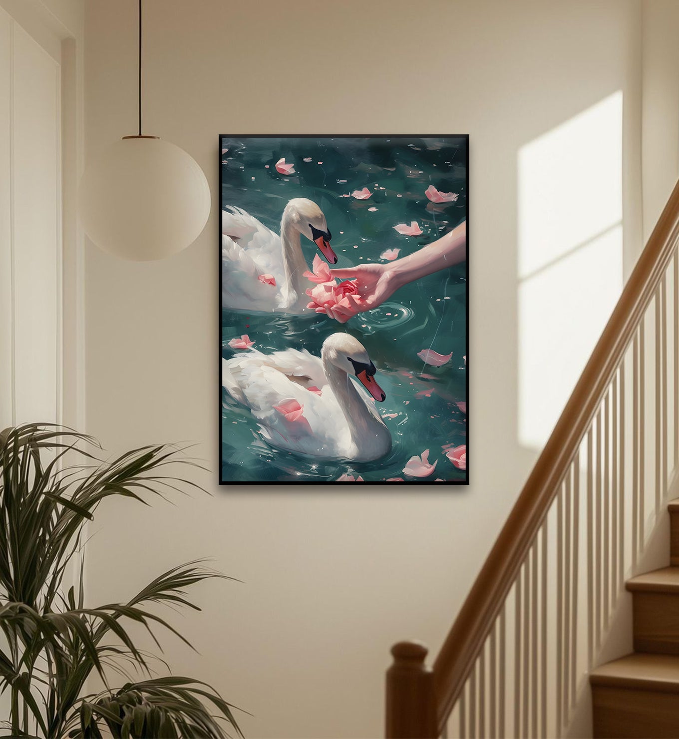 Swans and Roses