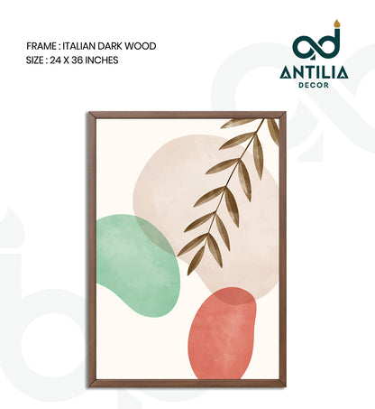 Teal &amp; Terracotta Leaves