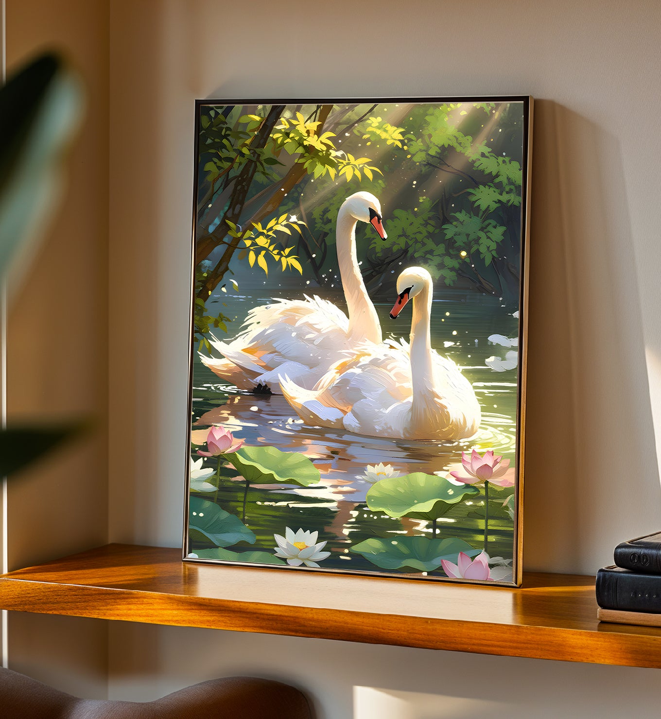 Swans- Lotus Pool Romance