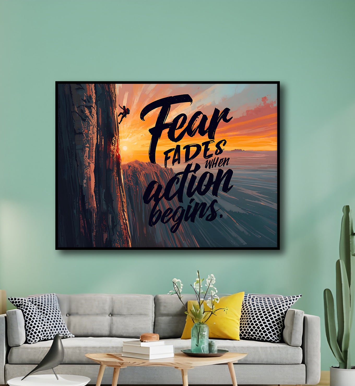 Fear fades when action begins