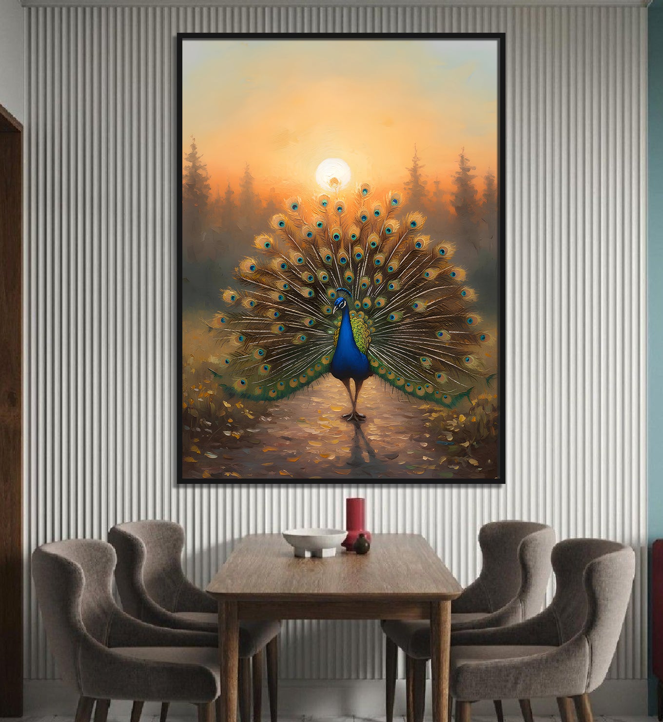 Peacock- Sunlit Display