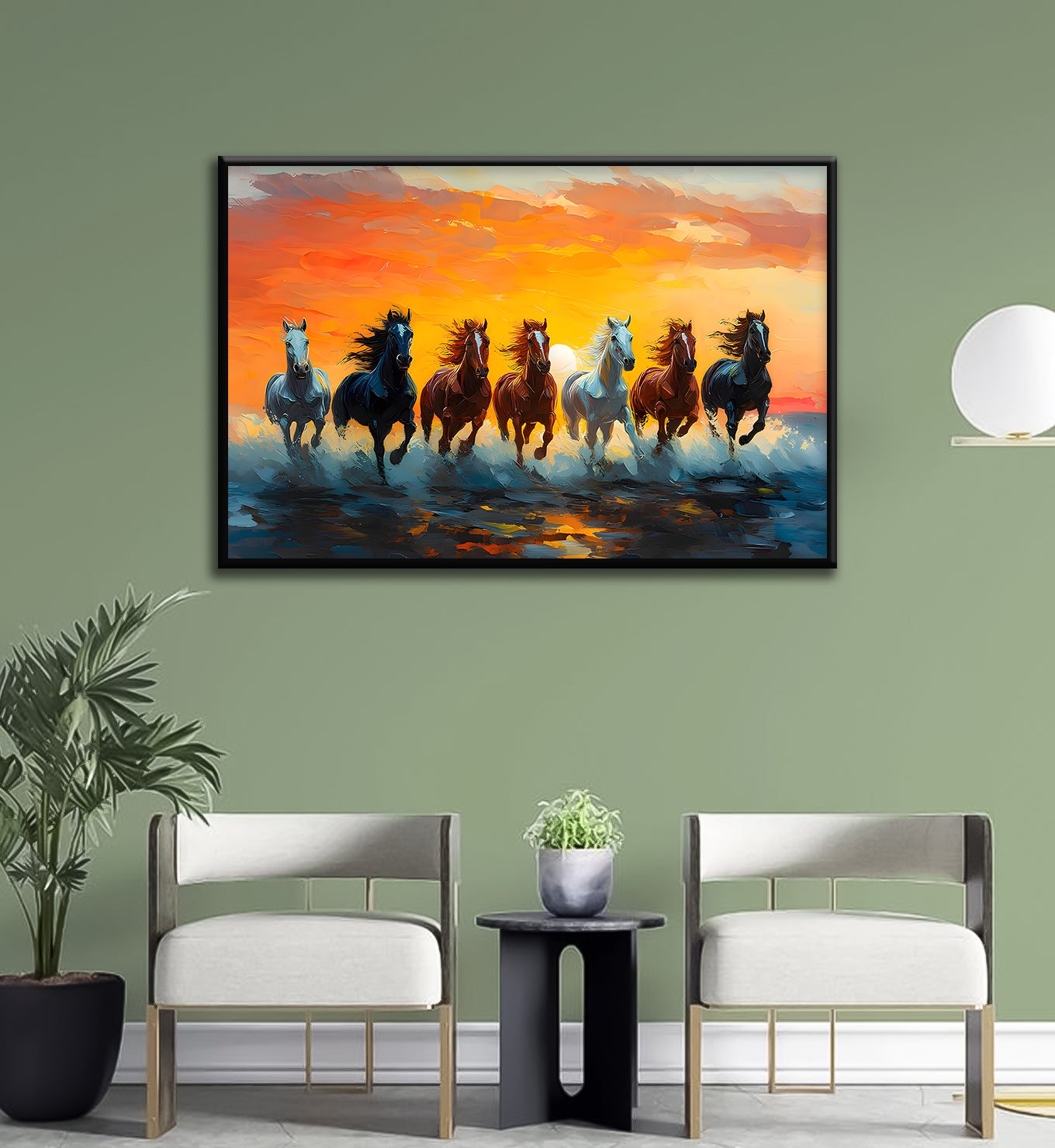 Seven Horses-Riders on the Tide
