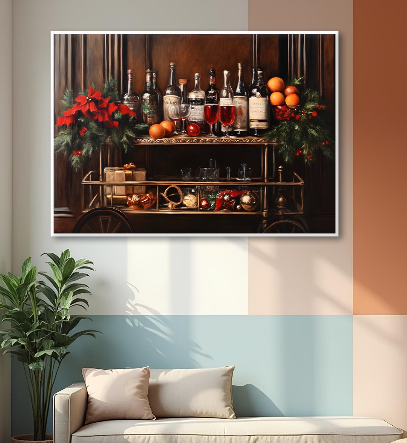 Yuletide Bar Cart