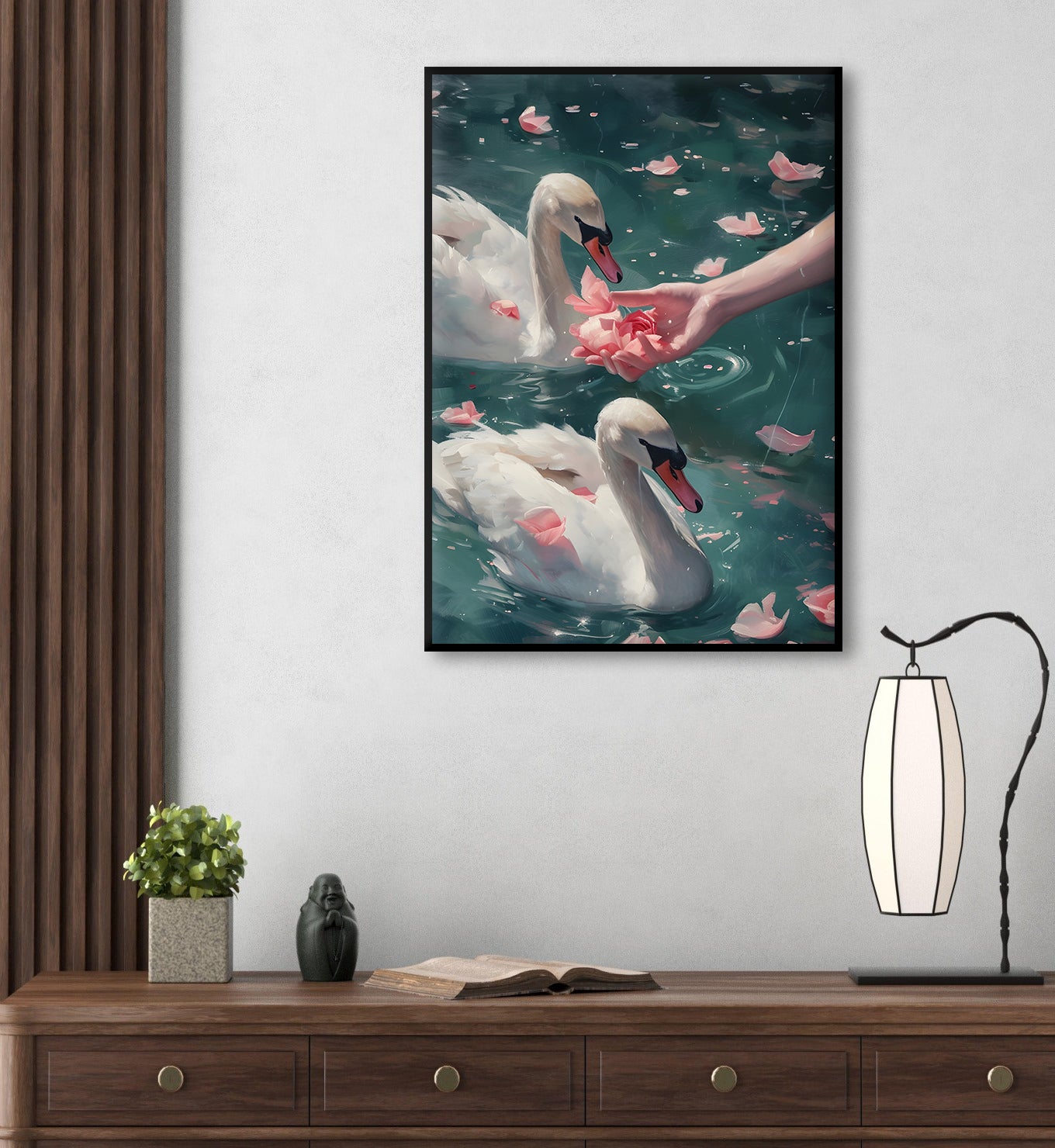 Swans and Roses