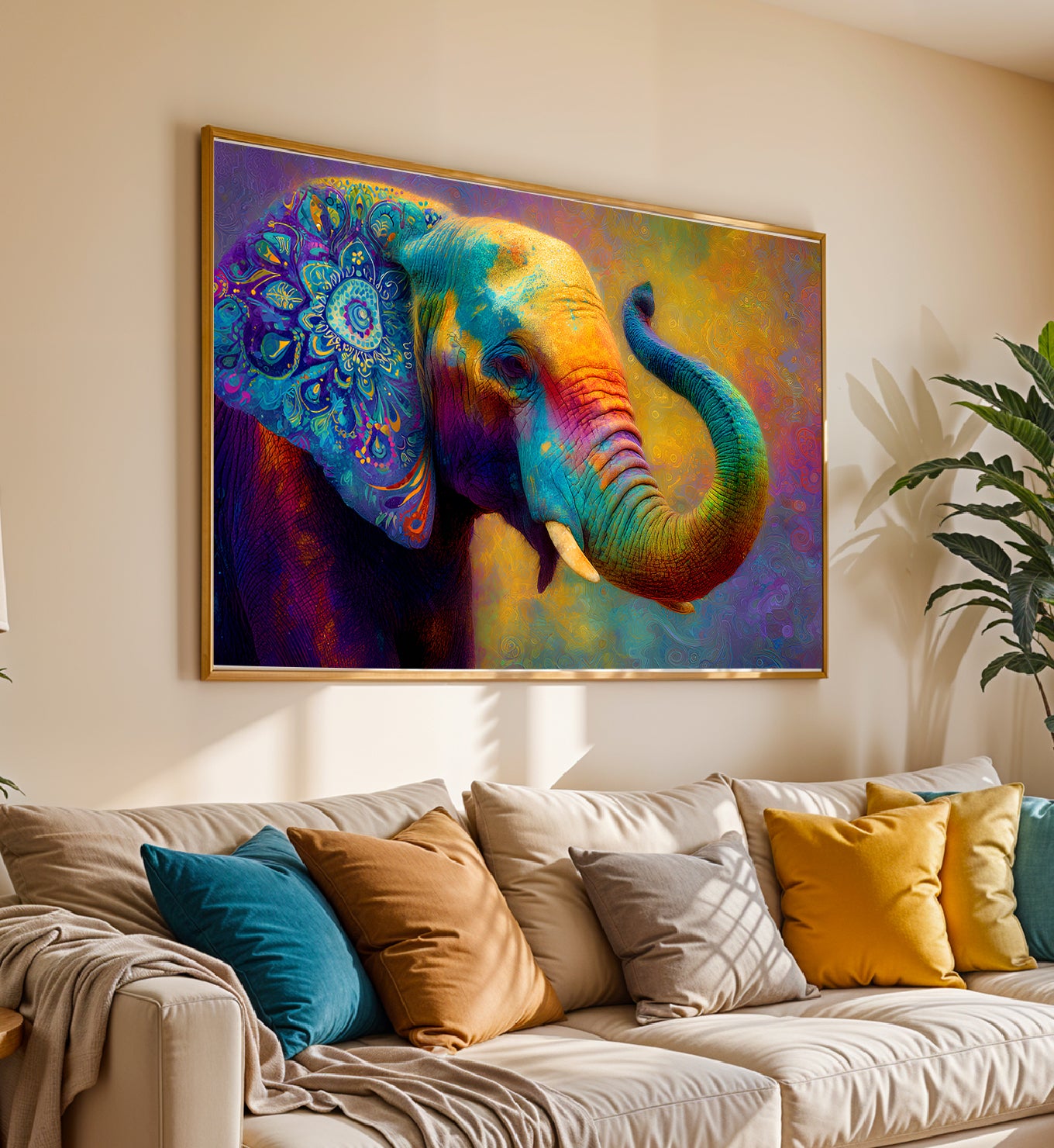 Elephants-The Painted Trunk