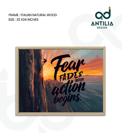 Fear fades when action begins