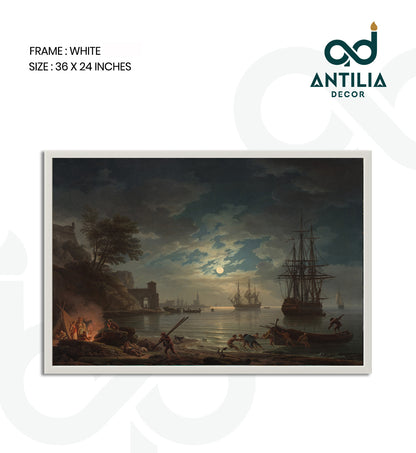 Moonlight by Claude-Joseph Vernet
