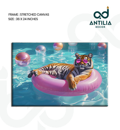 Pool Party Tiger