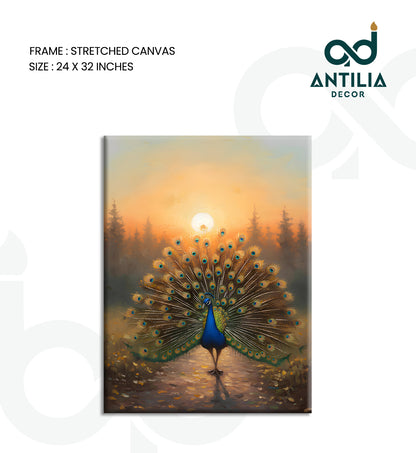 Peacock- Sunlit Display