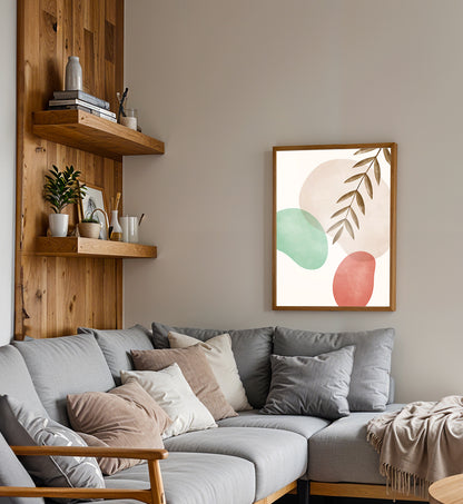Teal &amp; Terracotta Leaves