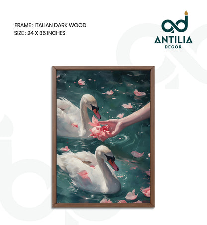 Swans and Roses