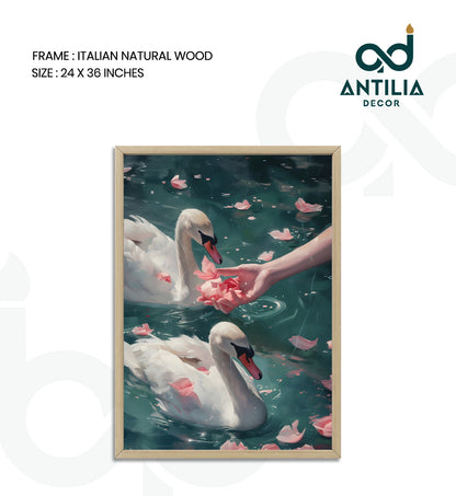 Swans and Roses