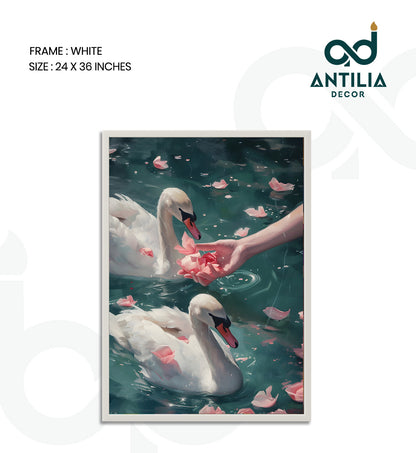 Swans and Roses